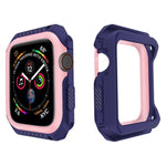 Capa Protetora Antichoque Bicolor para Smartwatch para Apple Watch Series 3 / 2 / 1 38mm, Para Apple Watch Series 3 / 2 / 1 38mm (Preto Amarelo), Para Apple Watch Series 3 / 2 / 1 38mm (Vermelho Preto), Para Apple Watch Series 3 / 2 / 1 38mm (Branco Azul)