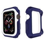 Capa Protetora Antichoque Bicolor para Smartwatch para Apple Watch Series 3 / 2 / 1 38mm, Para Apple Watch Series 3 / 2 / 1 38mm (Preto Amarelo), Para Apple Watch Series 3 / 2 / 1 38mm (Vermelho Preto), Para Apple Watch Series 3 / 2 / 1 38mm (Branco Azul)