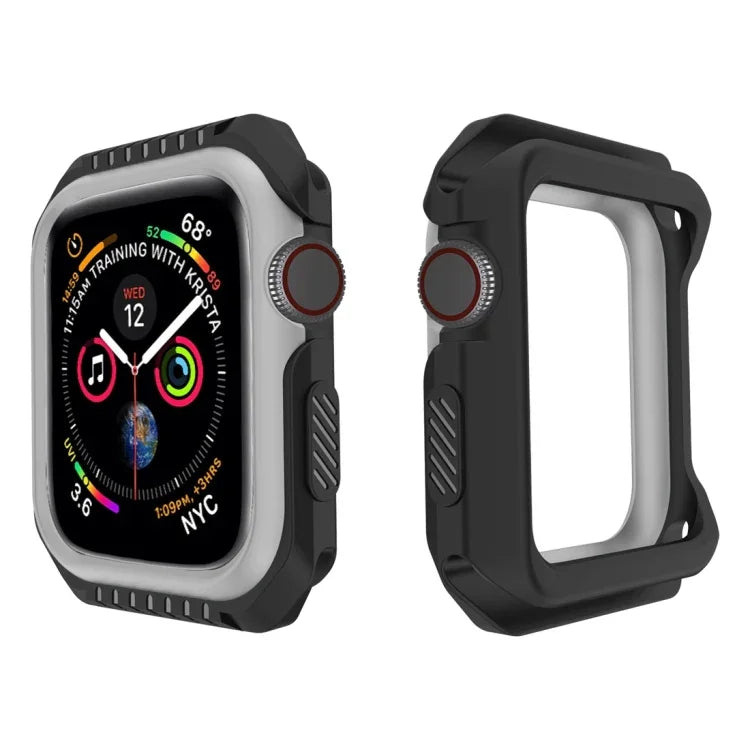 Capa Protetora Antichoque Bicolor para Smartwatch Apple Watch Series 3 / 2 / 1 42mm, para Apple Watch Series 3 / 2 / 1 42mm (Preto Vermelho), para Apple Watch Series 3 / 2 / 1 42mm (Preto Amarelo), para Apple Watch Series 3 / 2 / 1 42mm (Rosa Azul)