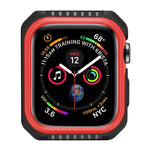 Capa Protetora Antichoque Bicolor para Smartwatch Apple Watch Series 3 / 2 / 1 42mm, para Apple Watch Series 3 / 2 / 1 42mm (Preto Vermelho), para Apple Watch Series 3 / 2 / 1 42mm (Preto Amarelo), para Apple Watch Series 3 / 2 / 1 42mm (Rosa Azul)