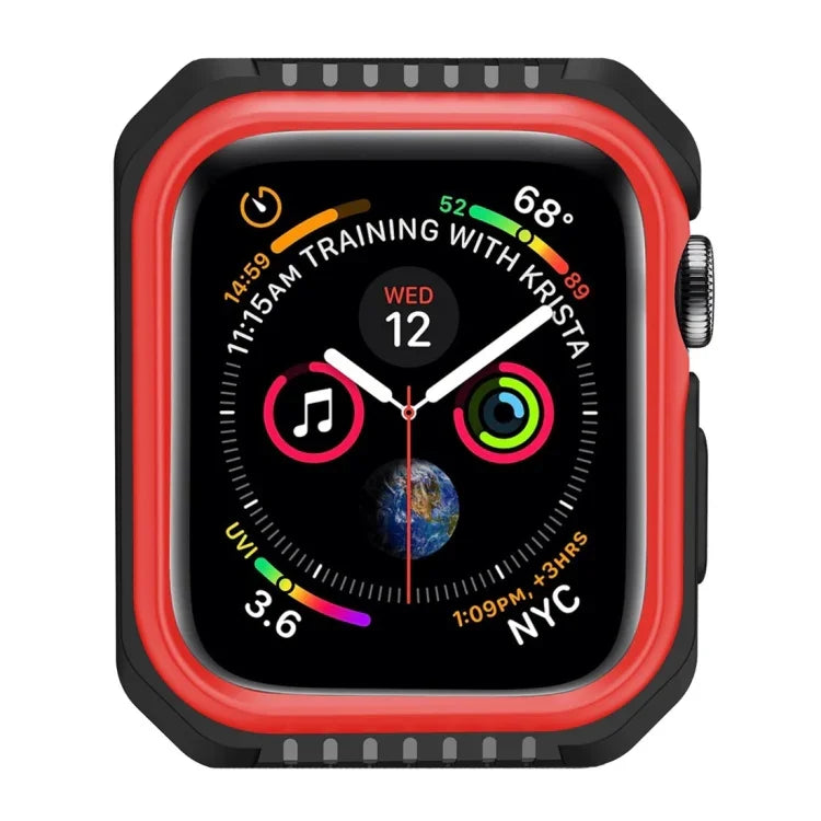 Capa Protetora Antichoque Bicolor para Smartwatch Apple Watch Series 3 / 2 / 1 42mm, para Apple Watch Series 3 / 2 / 1 42mm (Preto Vermelho), para Apple Watch Series 3 / 2 / 1 42mm (Preto Amarelo), para Apple Watch Series 3 / 2 / 1 42mm (Rosa Azul)