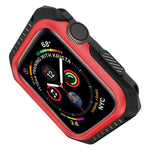 Capa Protetora Antichoque Bicolor para Smartwatch Apple Watch Series 3 / 2 / 1 42mm, para Apple Watch Series 3 / 2 / 1 42mm (Preto Vermelho), para Apple Watch Series 3 / 2 / 1 42mm (Preto Amarelo), para Apple Watch Series 3 / 2 / 1 42mm (Rosa Azul)