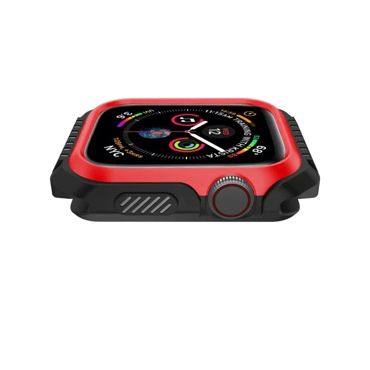 Capa Protetora Antichoque Bicolor para Smartwatch Apple Watch Series 3 / 2 / 1 42mm, para Apple Watch Series 3 / 2 / 1 42mm (Preto Vermelho), para Apple Watch Series 3 / 2 / 1 42mm (Preto Amarelo), para Apple Watch Series 3 / 2 / 1 42mm (Rosa Azul)
