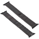Correia de Relógio de Pulso em Aço Inoxidável com Nove Contas para Apple Watch Series 7 41mm / 6 & SE & 5 & 4 40mm / 3 & 2 & 1 38mm, Para Apple Watch Series 7 41mm / 6 & SE & 5 & 4 40mm / 3 & 2 & 1 38mm