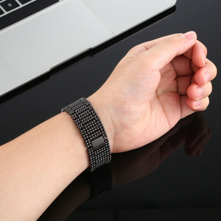 Correia de Relógio de Pulso em Aço Inoxidável com Nove Contas para Apple Watch Series 7 41mm / 6 & SE & 5 & 4 40mm / 3 & 2 & 1 38mm, Para Apple Watch Series 7 41mm / 6 & SE & 5 & 4 40mm / 3 & 2 & 1 38mm