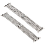 Correia de Relógio de Pulso em Aço Inoxidável com Nove Contas para Apple Watch Series 7 41mm / 6 & SE & 5 & 4 40mm / 3 & 2 & 1 38mm, Para Apple Watch Series 7 41mm / 6 & SE & 5 & 4 40mm / 3 & 2 & 1 38mm