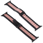 Correia de Relógio em Aço Inoxidável Para Apple Watch Series 10 42mm / 9&8&7 41mm / SE 3&SE 2&6&SE&5&4 40mm / 3&2&1 38mm, Para Apple Watch Series 8&7 41mm / SE 2&6&SE&5&4 40mm / 3&2&1 38mm