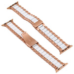 Correia de Relógio em Aço Inoxidável Para Apple Watch Series 10 42mm / 9&8&7 41mm / SE 3&SE 2&6&SE&5&4 40mm / 3&2&1 38mm, Para Apple Watch Series 8&7 41mm / SE 2&6&SE&5&4 40mm / 3&2&1 38mm