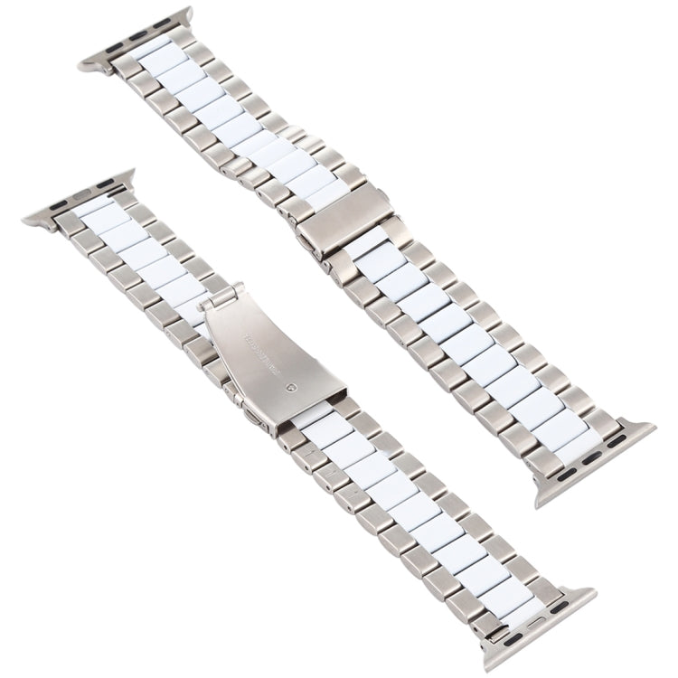 Correia de Relógio em Aço Inoxidável Para Apple Watch Series 10 42mm / 9&8&7 41mm / SE 3&SE 2&6&SE&5&4 40mm / 3&2&1 38mm, Para Apple Watch Series 8&7 41mm / SE 2&6&SE&5&4 40mm / 3&2&1 38mm