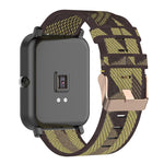 20mm Stripe Weave Nylon Wrist Strap Watch Band for Huami Amazfit GTR 42mm / GTS / BIP / BIP Lite