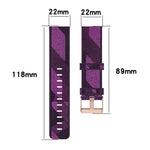 Correia de Pulso em Nylon Trançado com Risca de 22mm para Relógio Huawei GT / GT2 46mm, Honor Magic Watch 2 46mm / Magic