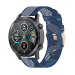 Correia de Pulso em Nylon Trançado com Risca de 22mm para Relógio Huawei GT / GT2 46mm, Honor Magic Watch 2 46mm / Magic