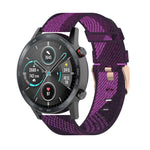 Correia de Pulso em Nylon Trançado com Risca de 22mm para Relógio Huawei GT / GT2 46mm, Honor Magic Watch 2 46mm / Magic