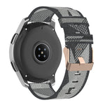 Pulseira de Relógio em Nylon Trançado com Risca 22mm para Galaxy Watch 46mm / Gear S3