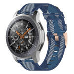 Pulseira de Relógio em Nylon Trançado com Risca 22mm para Galaxy Watch 46mm / Gear S3