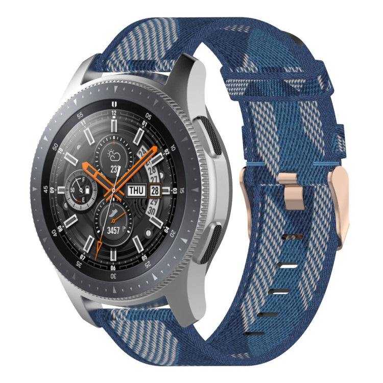 Pulseira de Relógio em Nylon Trançado com Risca 22mm para Galaxy Watch 46mm / Gear S3