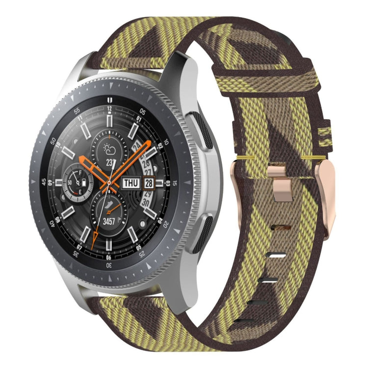 Pulseira de Relógio em Nylon Trançado com Risca 22mm para Galaxy Watch 46mm / Gear S3
