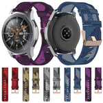 Pulseira de Relógio em Nylon Trançado com Risca 22mm para Galaxy Watch 46mm / Gear S3
