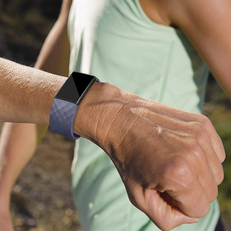 Correia de Relógio Desportiva Ajustável com Padrão de Diamante para FITBIT Charge 2, Tamanho: S, 10.5x8.5cm, S