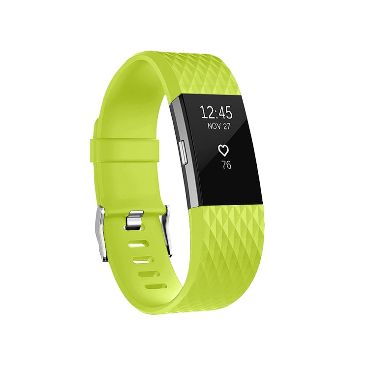 Correia de Relógio Desportiva Ajustável com Padrão de Diamante para FITBIT Charge 2, Tamanho: S, 10.5x8.5cm, S
