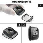 Capa Protetora Macia em TPU para Relógio Inteligente Fitbit Versa