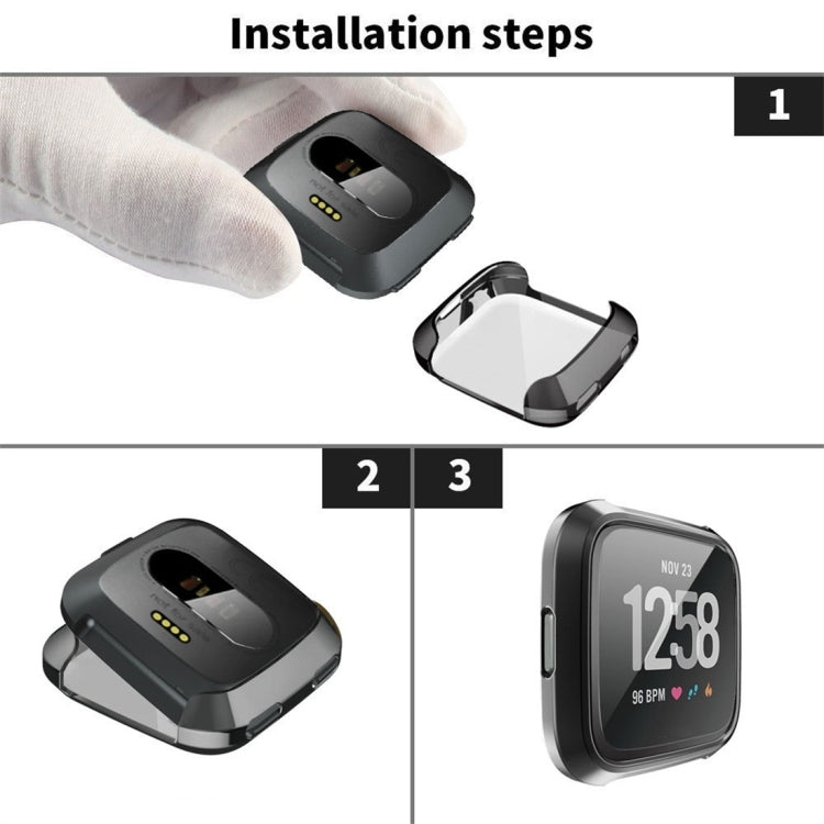 Capa Protetora Macia em TPU para Relógio Inteligente Fitbit Versa