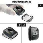 Capa Protetora Macia em TPU para Relógio Inteligente Fitbit Versa