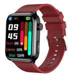Smartwatch ET210 com Ecrã IPS de 1,91 polegadas IP67 à Prova de Água e Pulseira de Silicone, Suporta Monitorização da Temperatura Corporal / ECG, ET210