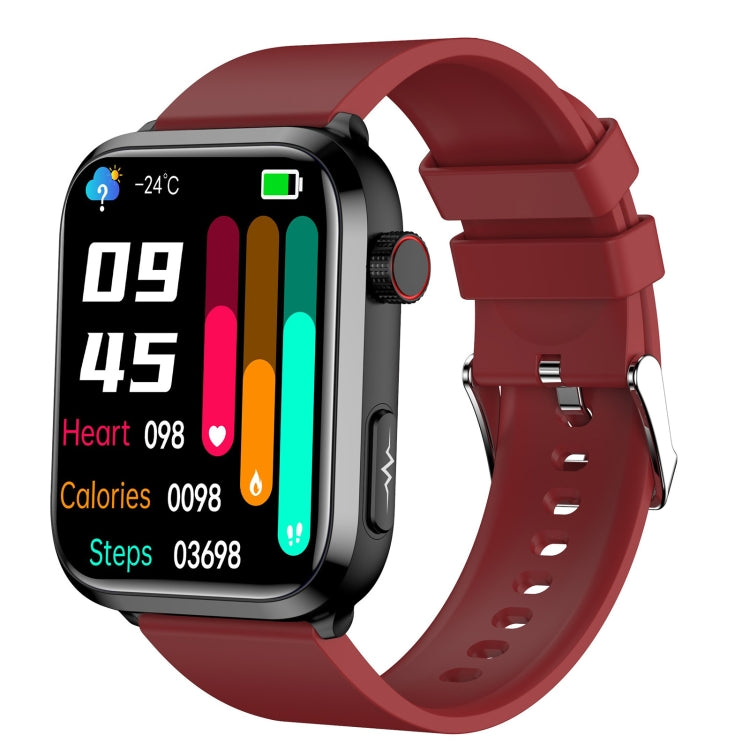 Smartwatch ET210 com Ecrã IPS de 1,91 polegadas IP67 à Prova de Água e Pulseira de Silicone, Suporta Monitorização da Temperatura Corporal / ECG, ET210