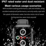 Smartwatch ET210 com Ecrã IPS de 1,91 polegadas IP67 à Prova de Água e Pulseira de Silicone, Suporta Monitorização da Temperatura Corporal / ECG, ET210