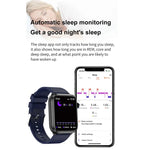 Smartwatch ET210 com Ecrã IPS de 1,91 polegadas IP67 à Prova de Água e Pulseira de Silicone, Suporta Monitorização da Temperatura Corporal / ECG, ET210