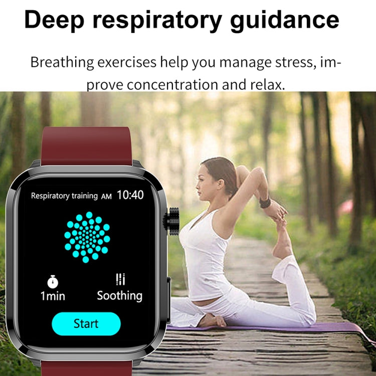 Smartwatch ET210 com Ecrã IPS de 1,91 polegadas IP67 à Prova de Água e Pulseira de Silicone, Suporta Monitorização da Temperatura Corporal / ECG, ET210