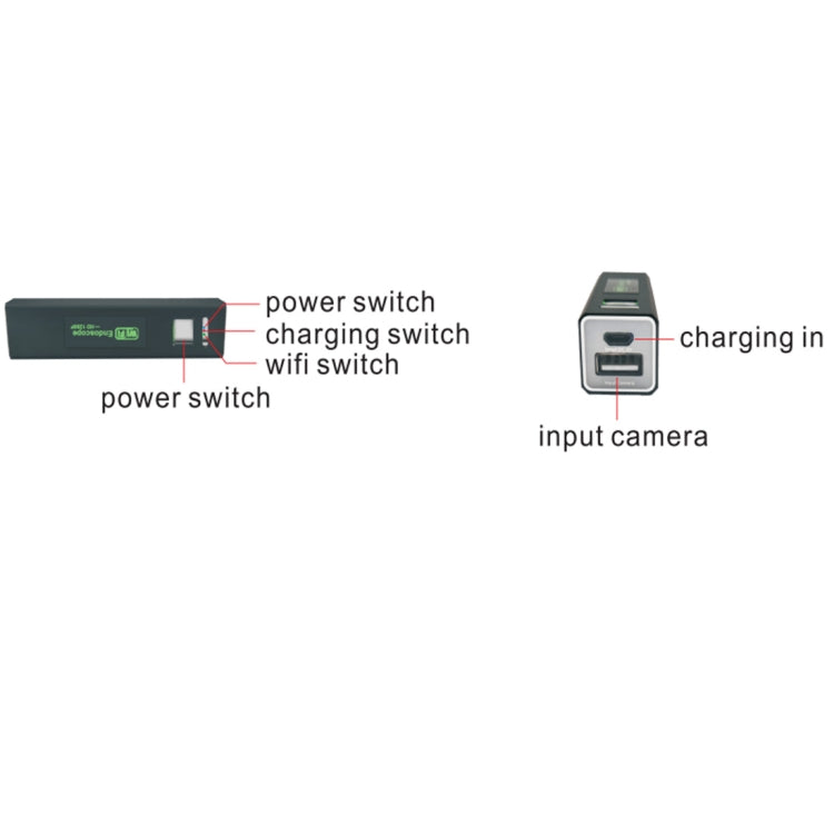 Câmara Endoscópica WiFi YPC110 8mm 2.0MP HD com Tubo de Cobra, 8 LEDs, Impermeável IP68, Diâmetro da Lente: 8mm, Comprimento: 5m, Cabo Flexível