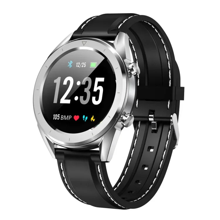 DT28 Relógio Inteligente com Correia de Silicone à Prova de Água IP68 de 1,54 polegadas, Bluetooth 4.2, Suporta Lembrete de Chamadas Recebidas / Monitorização da Pressão Arterial / Pagamento pelo Relógio