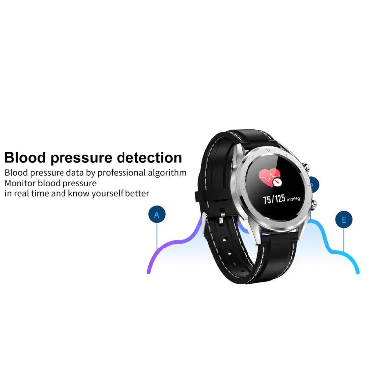 DT28 Relógio Inteligente com Correia de Silicone à Prova de Água IP68 de 1,54 polegadas, Bluetooth 4.2, Suporta Lembrete de Chamadas Recebidas / Monitorização da Pressão Arterial / Pagamento pelo Relógio