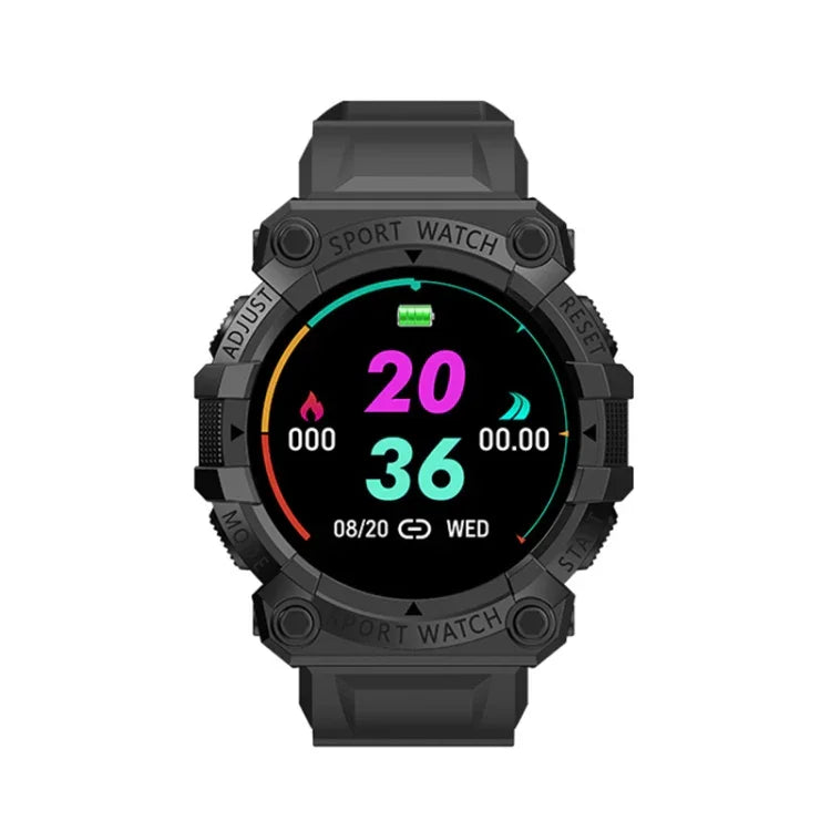 FD68S Smartwatch desportivo com ecrã colorido redondo de 1,44 polegadas, Suporta frequência cardíaca / Modo multi-desportos, FD68S