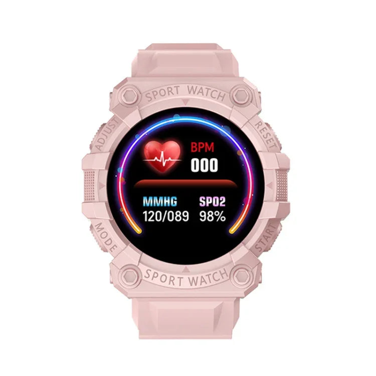 FD68S Smartwatch desportivo com ecrã colorido redondo de 1,44 polegadas, Suporta frequência cardíaca / Modo multi-desportos, FD68S
