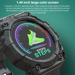 FD68S Smartwatch desportivo com ecrã colorido redondo de 1,44 polegadas, Suporta frequência cardíaca / Modo multi-desportos, FD68S
