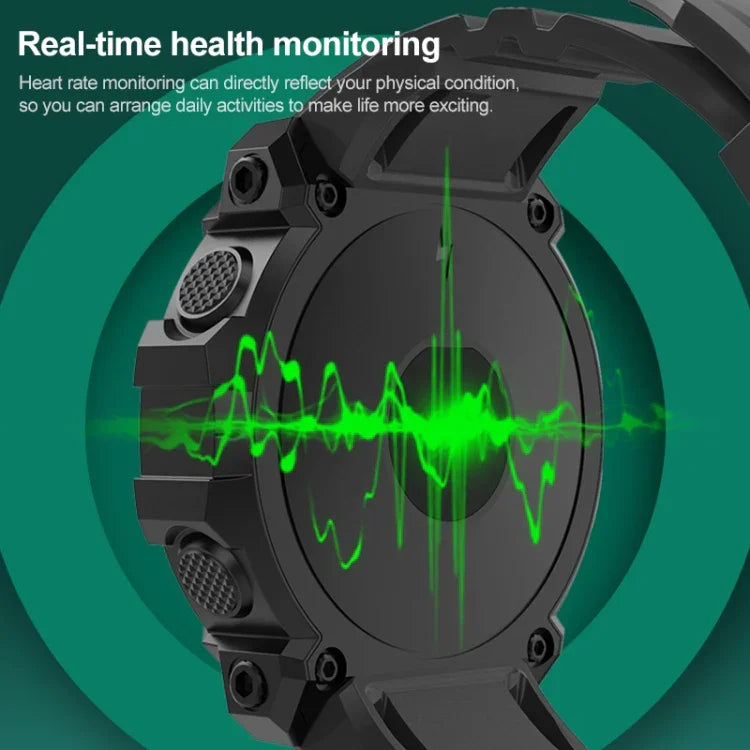 FD68S Smartwatch desportivo com ecrã colorido redondo de 1,44 polegadas, Suporta frequência cardíaca / Modo multi-desportos, FD68S