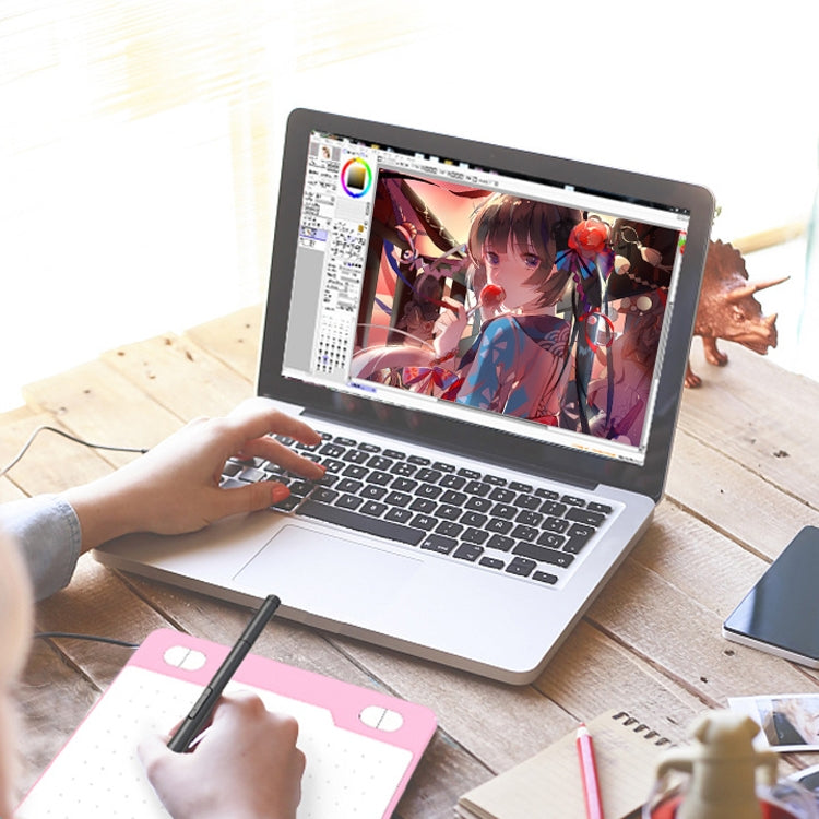 Mesa Digitalizadora 10Moons T503 Pode Ser Ligada a Telemóvel ou Tablet com Caneta Passiva 8192