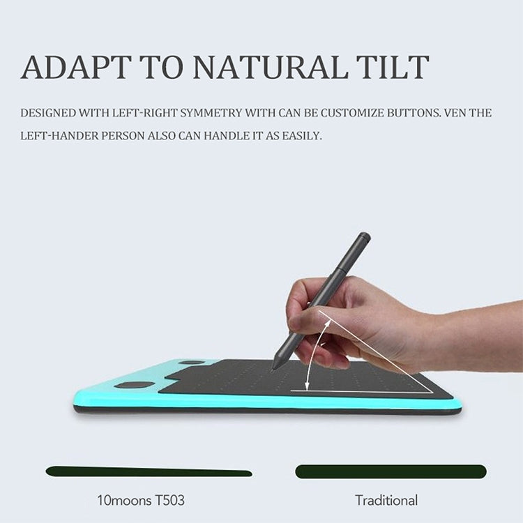 Mesa Digitalizadora 10Moons T503 Pode Ser Ligada a Telemóvel ou Tablet com Caneta Passiva 8192
