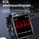 Smartwatch TK11P com Ecrã IPS de 1,83 polegadas IP68 à Prova de Água e Pulseira de Aço, Suporta Monitorização de Stress / ECG, Pulseira de Aço (Preto)