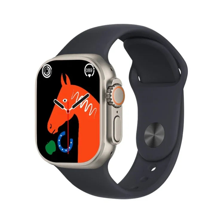 Smartwatch T800 Ultra com Ecrã de 1,99 polegadas e Pulseira de Silicone, Suporta Frequência Cardíaca / ECG, Pulseira de Silicone