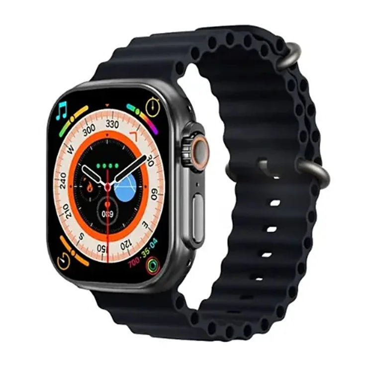 Smartwatch T800 Ultra com Ecrã de 1,99 polegadas e Pulseira de Silicone Ocean, Suporta Frequência Cardíaca / ECG, Pulseira de Silicone Ocean (Preto), Pulseira de Silicone Ocean (Branco), Pulseira de Silicone Ocean (Amarelo)