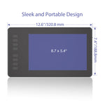 Mesa Digitalizadora Gráfica Profissional HUION Inspiroy Série H950P 5080LPI USB para Windows / Mac OS, com Caneta Sem Bateria
