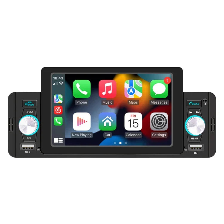M160W Leitor MP5 Sem Fios para Carro de 5 polegadas, Suporta Espelhamento de Telefone / Controlo no Volante, M160W