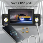 M160W Leitor MP5 Sem Fios para Carro de 5 polegadas, Suporta Espelhamento de Telefone / Controlo no Volante, M160W