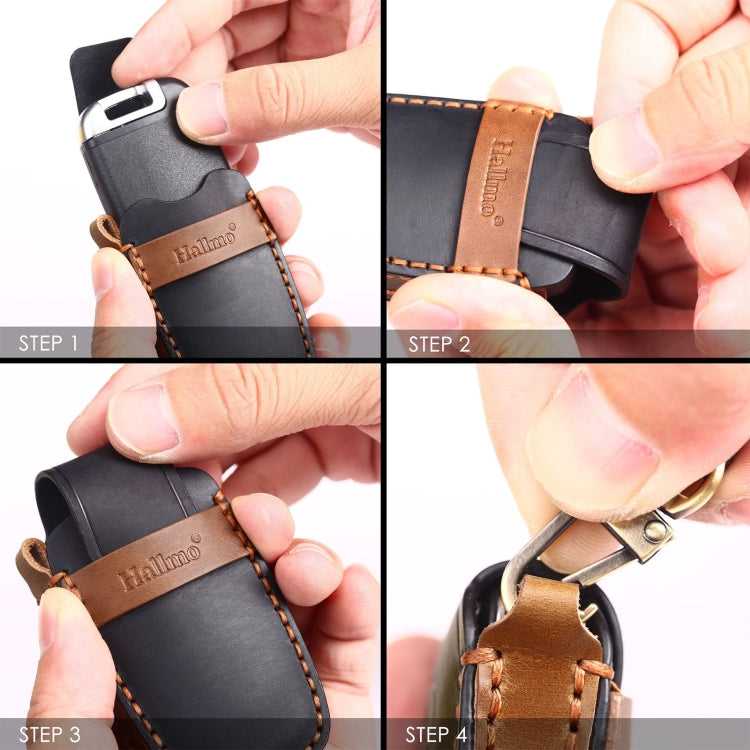 For Ford F-150 3-button C074 Car Key Leather Protective Case, C074