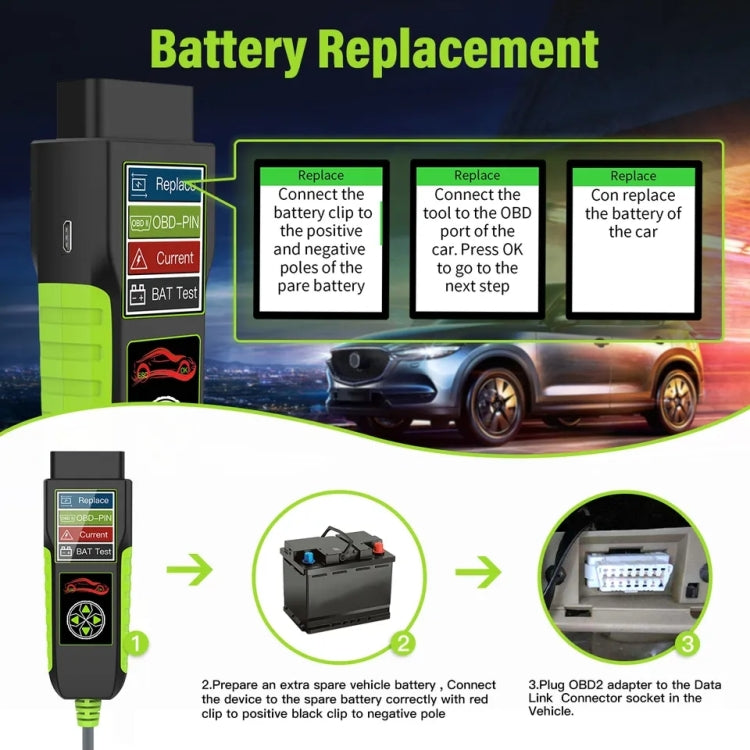 TopDiag BT400 4 in 1 Car Battery Intelligent Analyzer Diagnostic Instrument, TopDiag BT400