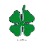 2pcs Four Leaf Clover Luck Symbol Badge Labeling Sticker Styling Car Decoration, Size: 2x2x0.2cm, Size: 2x2x0.2cm